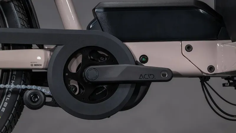 Cube Cargo Hybrid Comfort Pro Family 800 eHybrid Bike in Oat Grey-4