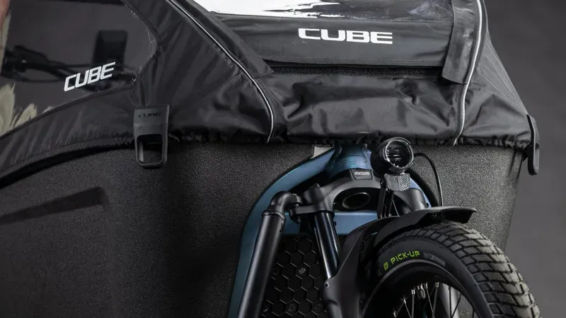 Cube Cargo Hybrid Comfort Pro Family 800 eHybrid Bike in Smaragd Grey-7