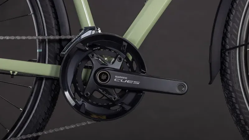 Cube Kathmandu EXC Hybrid Bike in Pea/Grey-11