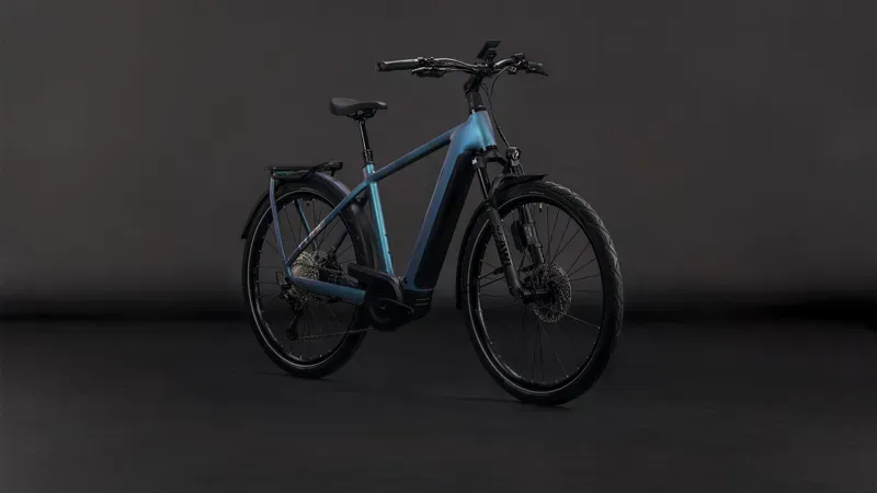 Cube Kathmandu Hybrid EXC 800 eHybrid Bike in Smaragd Grey/Prism-3
