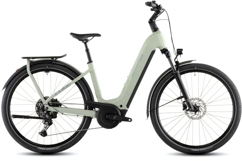 Cube Kathmandu Hybrid One 800 eHybrid Bike in Pea/Green-2