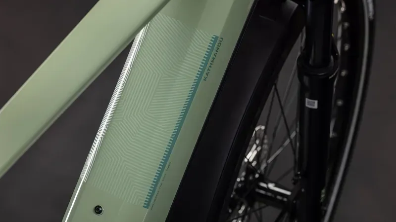 Cube Kathmandu Hybrid One 800 eHybrid Bike in Pea/Green-5