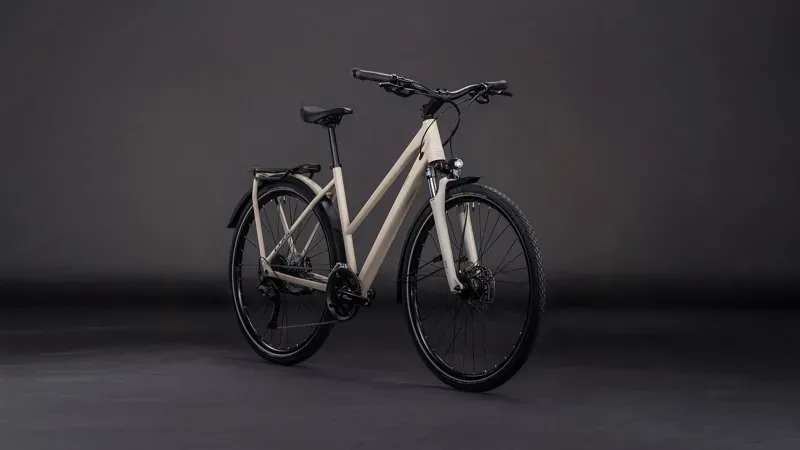 Cube Kathmandu One Hybrid Bike in Oat Grey/Grey-7