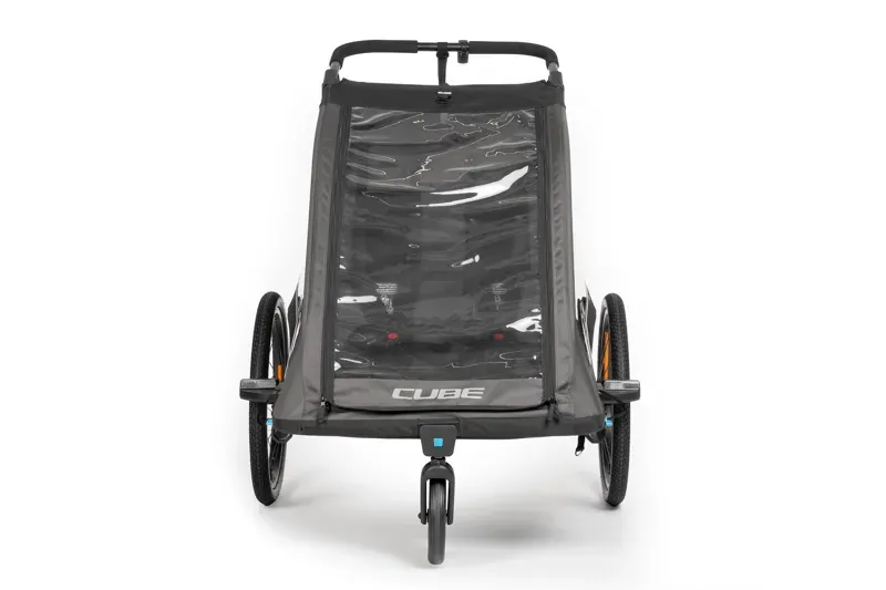 Cube Kids Trailer Double Pure in Black/Grey-3