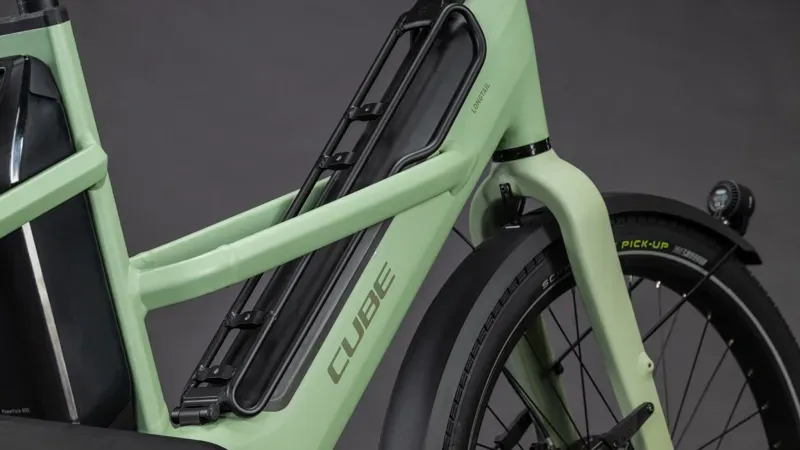 Cube Longtail Hybrid 800 eCargo Bike in Pea/Reflex-2