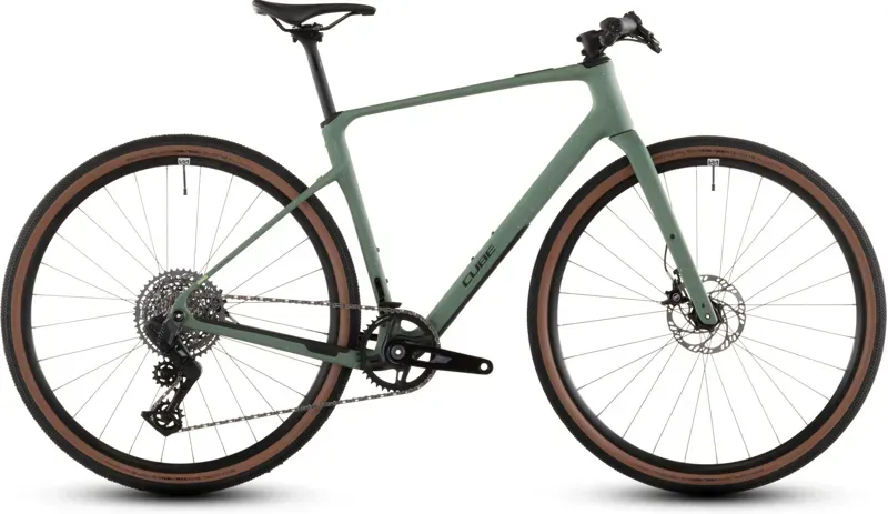 Cube Nulane C:62 SLT Gravel Bike in Green Smoothie/Green