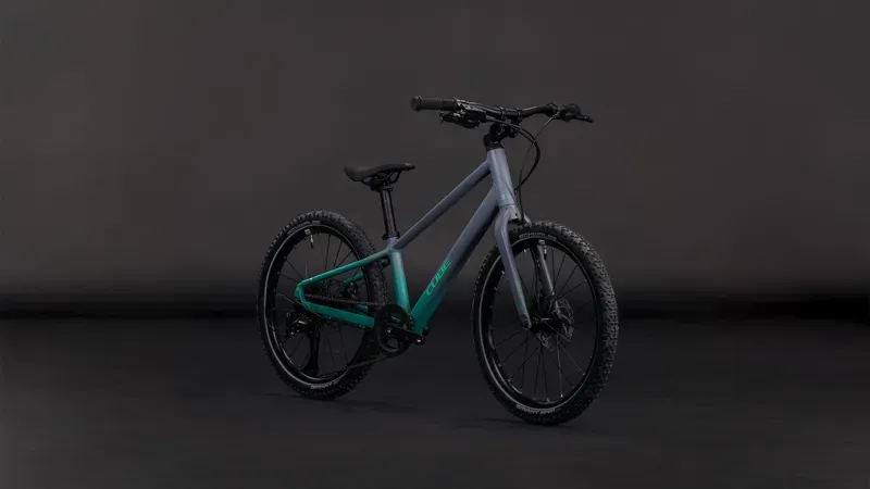 Cube Numove 200 Disc Kids Bike in Lave Grey/Cool Green-1