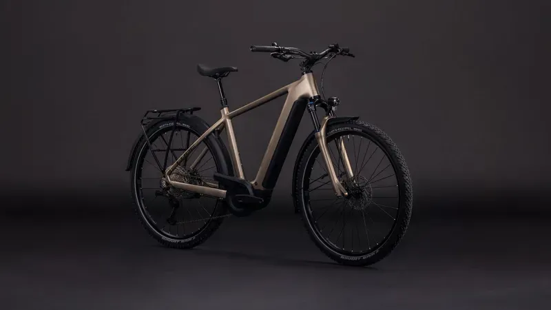 Cube Nuride Hybrid Pro 800 E-Hybrid Bike in Flash Stone/Chrome-1