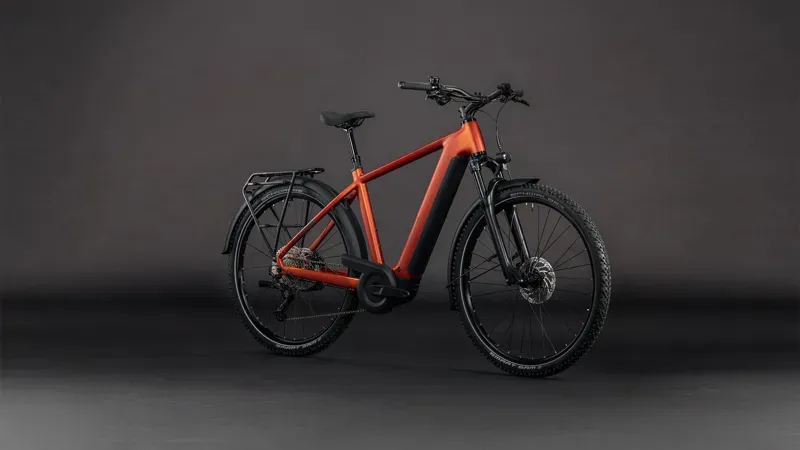 Cube Nuride Hybrid Pro 800 E-Hybrid Bike in Chilli/Black-1