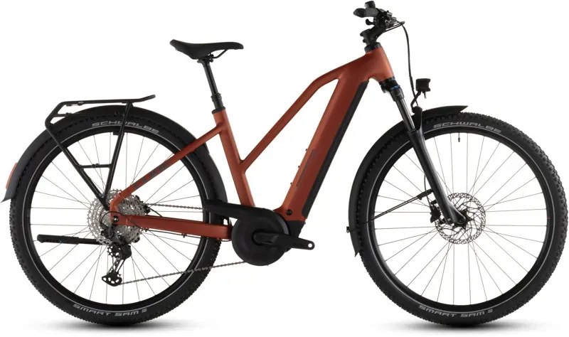 Cube Nuride Hybrid Pro 800 E-Hybrid Bike in Chilli/Black-2