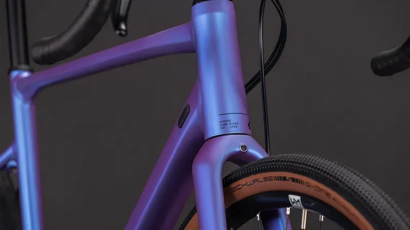 Cube Nuroad EX Gravel Bike in Blue Iris/Lilac-5