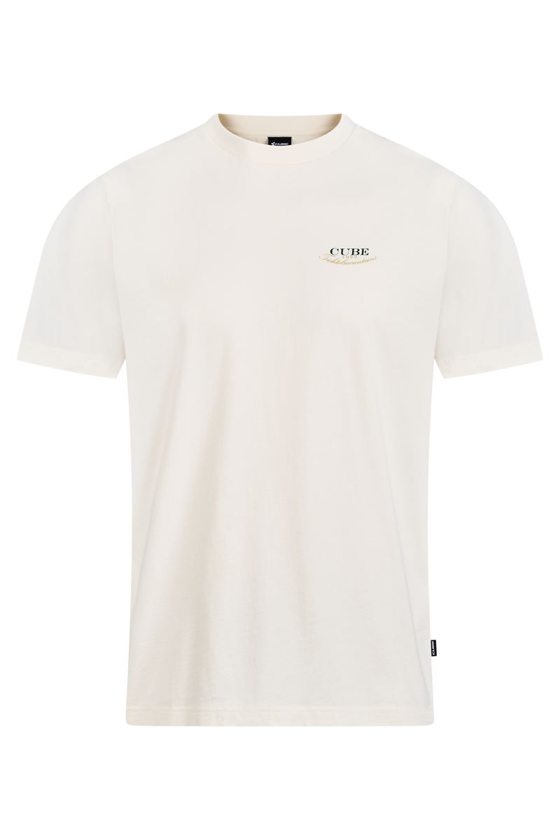 CUBE Organic T-Shirt Club Dropshoulder in Creme