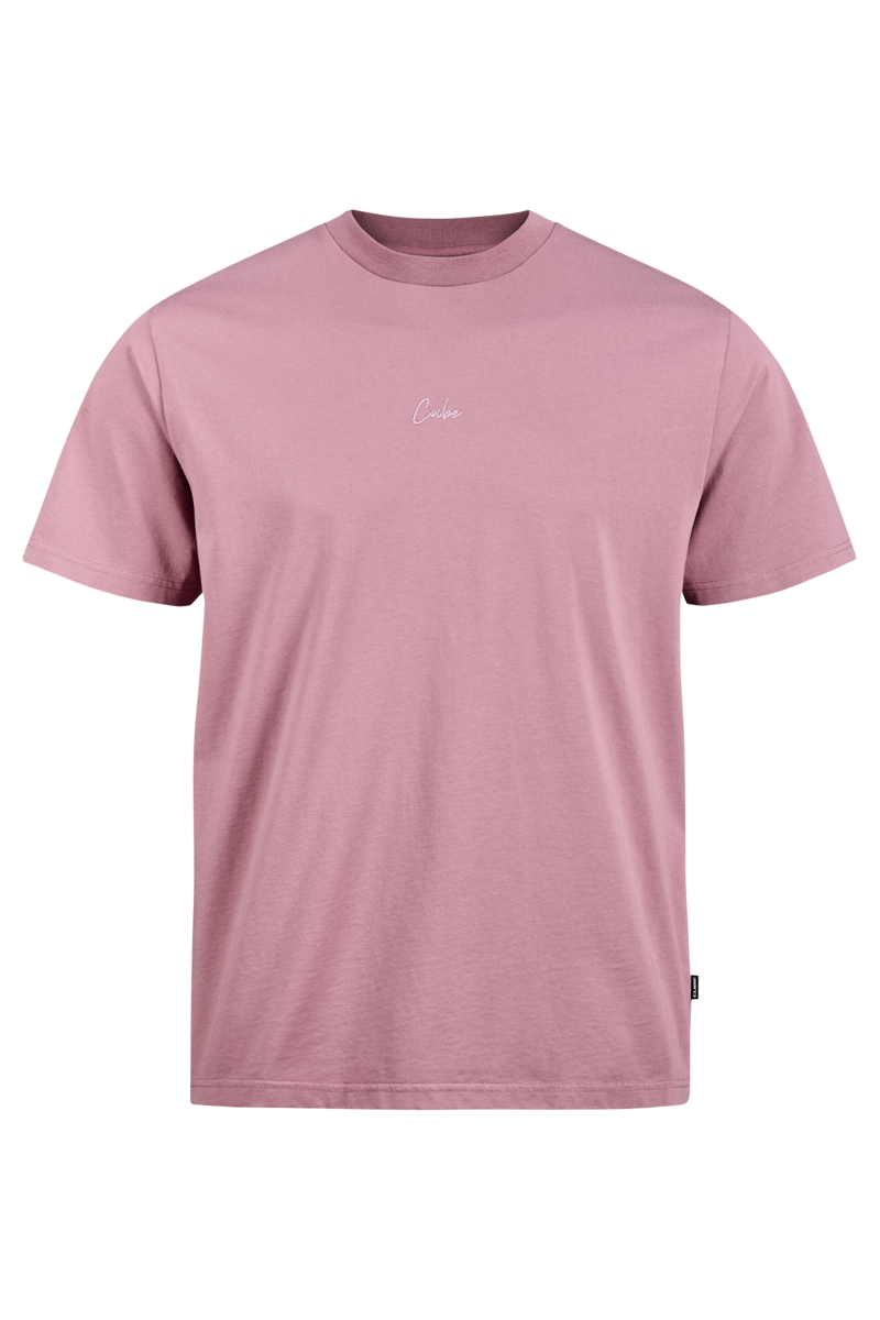 CUBE Organic T-Shirt SCRIPT GTY FIT in Lavender