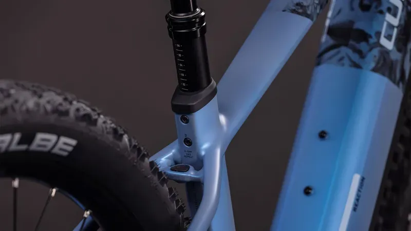 Cube Reaction Hybrid SLT 800 E-Hybrid Bike in Haze Blue/Fume-4