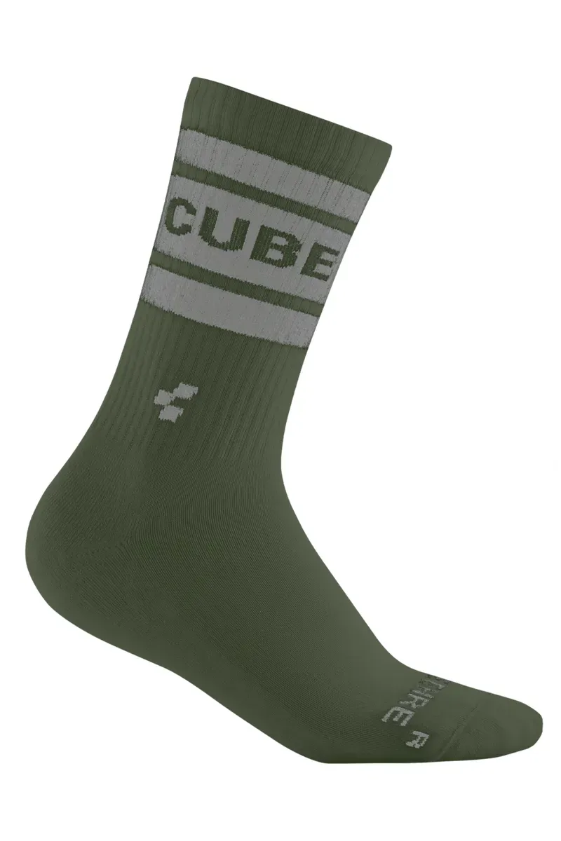 Cube Socks After Race High Cut in Olive
