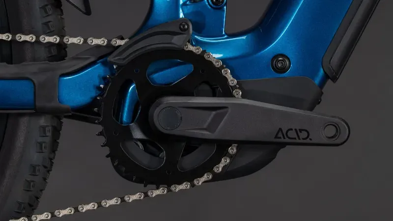 Cube Stereo Hybrid one22 Race 800 E-Hybrid Bike In Electric Blue/White-4