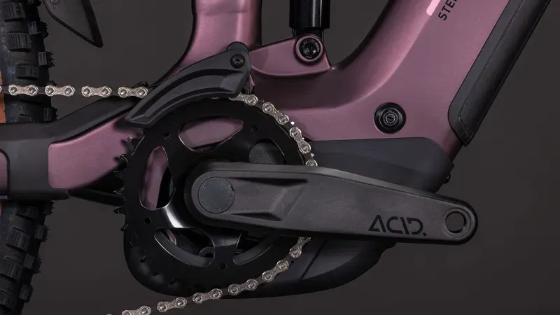 Cube Stereo Hybrid One44 Pro 800 E-MTB in Shift Blush/Raisin-4