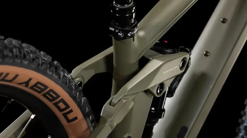 Cube Stereo One44 HPC Rookie Kids Bike in Dusty Olive/Gold-3