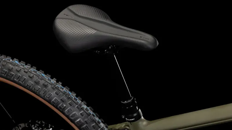 Cube Stereo One44 HPC Rookie Kids Bike in Dusty Olive/Gold-5