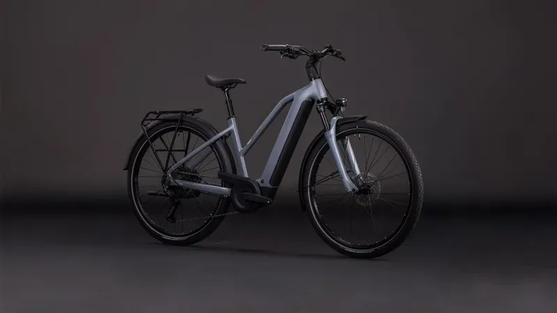 Cube Touring Hybrid Pro 800 E-Hybrid Bike in Pearl Grey/Grey-3