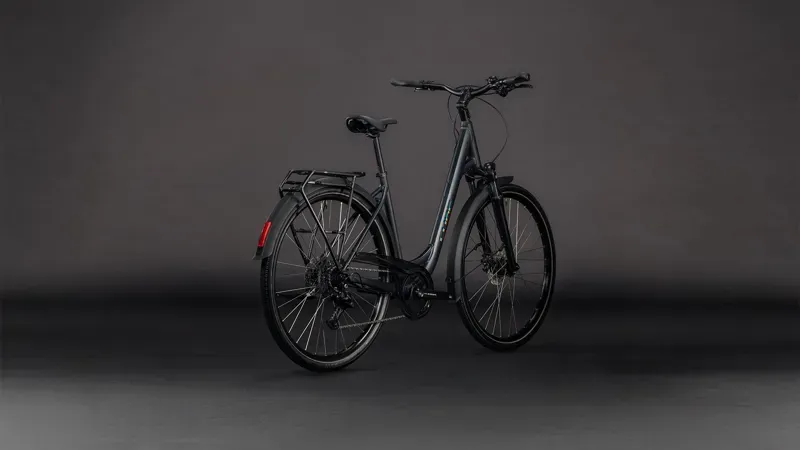 Cube Touring One Hybrid Bike in Night/Chrome-5