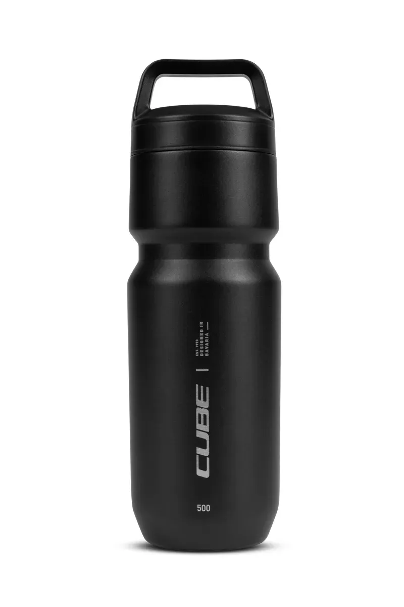Cube Stainless Steel Bottle Arc 500 insulated in Black