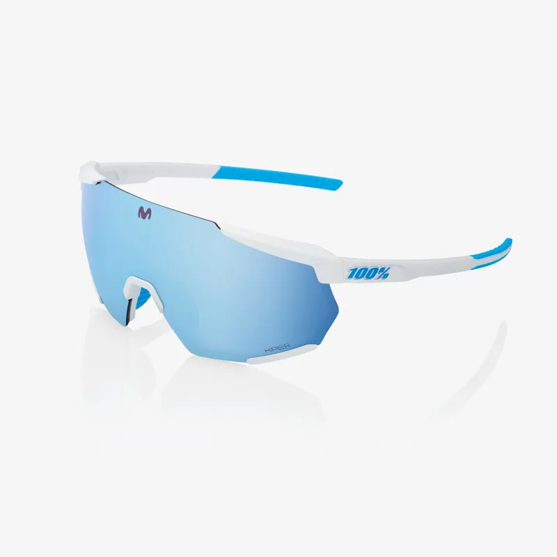 GLASSES Racetrap 3.0 Movistar Blue Lens White one size hiper blue mirror