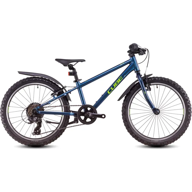 Cube Acid 200 Allroad Kids Bike in Deep Cobalt/Apple