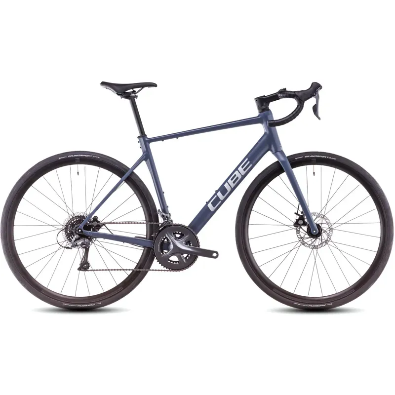 Cube Attain Pro Road Race Bike in Night Flight/Grey