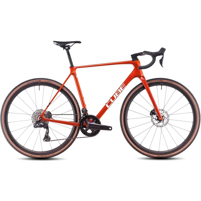 Cube Cross Race c:62 SLX Cyclocross Bike in Electric Orange/White
