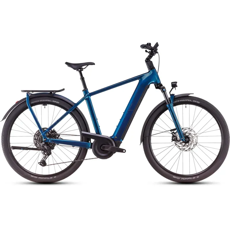 Cube Kathmandu Hybrid EX 800 Electric Bike in Electric Blue/Chrome