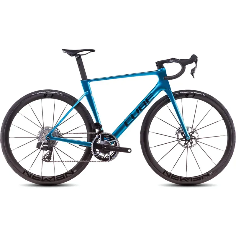 Cube Litening Air c:68x SLX Road Race Bike in Chrome Blue/Carbon