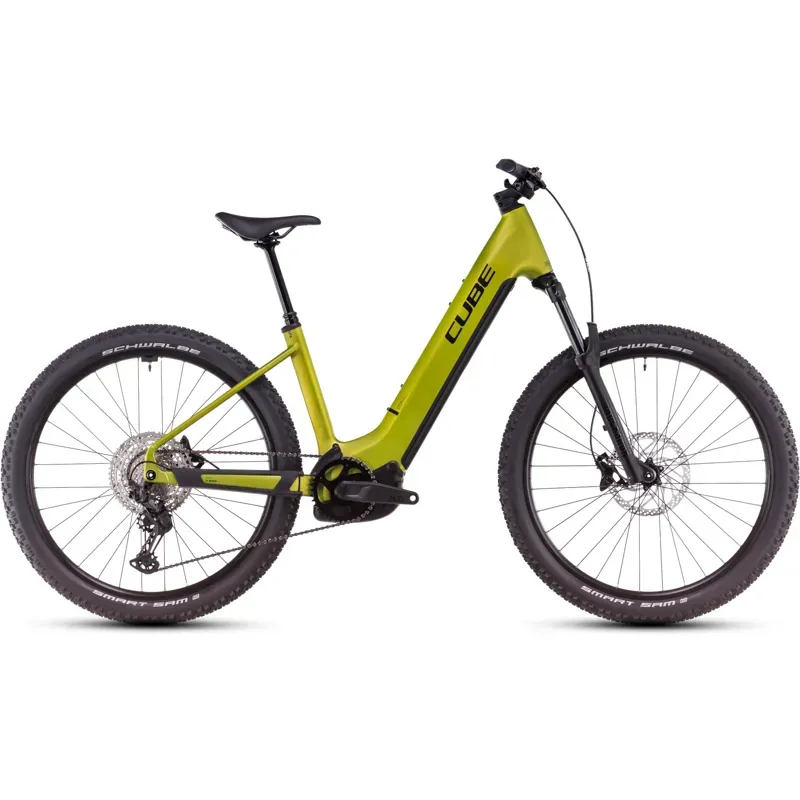 Cube Reaction Hybrid Race Easy Entry eMountain Bike in Lizard/Black