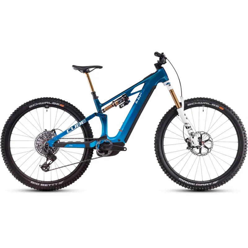 Cube Stereo Hybrid One44 HPC AT eMountain Bike in Actionteam