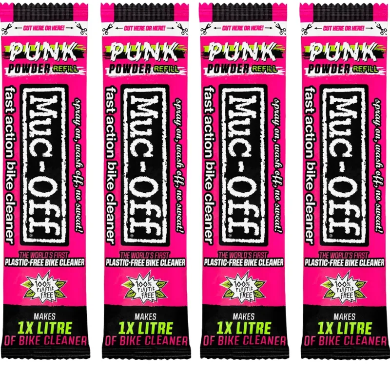 Muc-Off Punk Power 4 Sachet pack Makes 4 Litres of Cleaner Pink-3