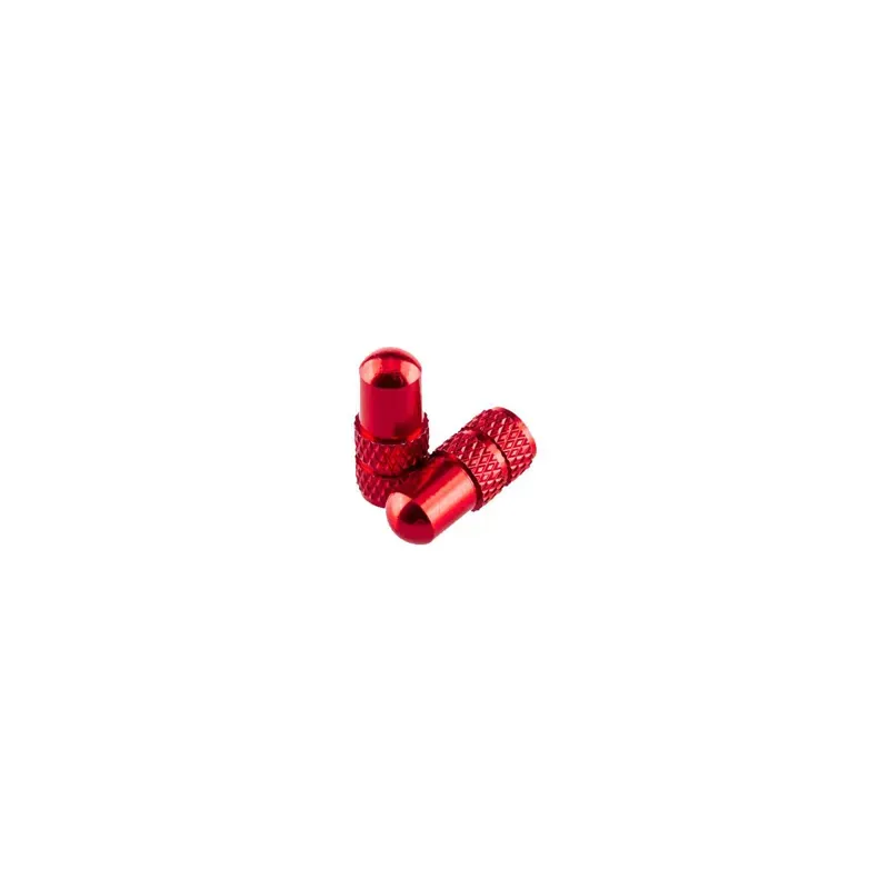 Deity Presta Valve Caps in Red