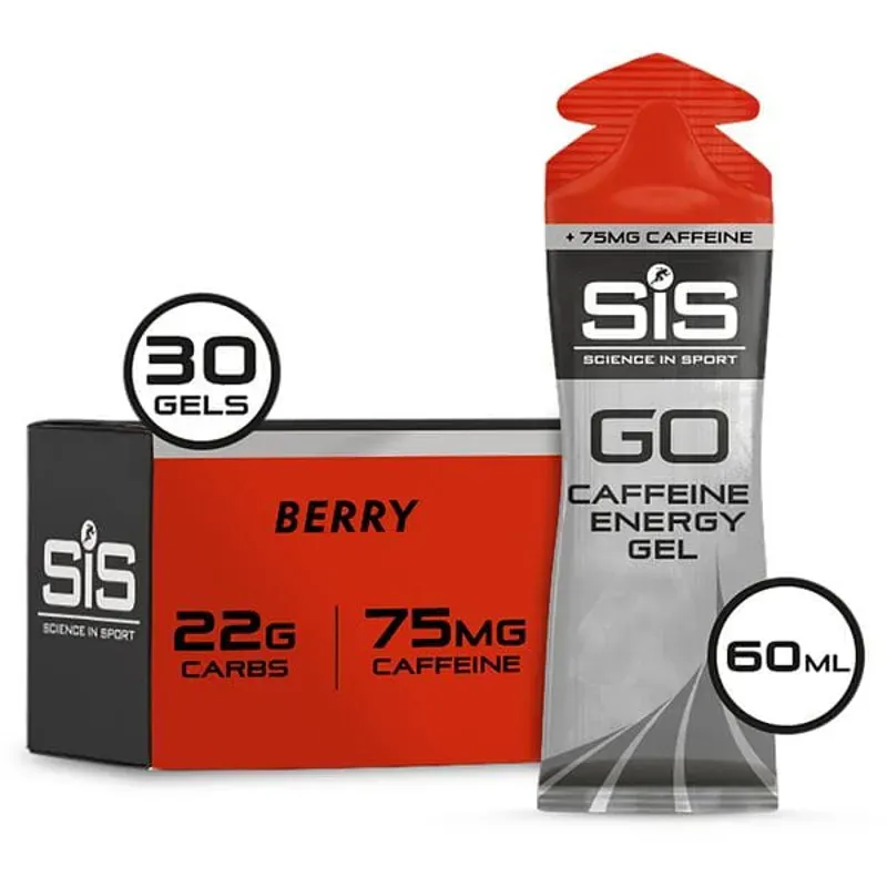Science in Sport GO Caffeine 30 Pack Energy Gels in Berry