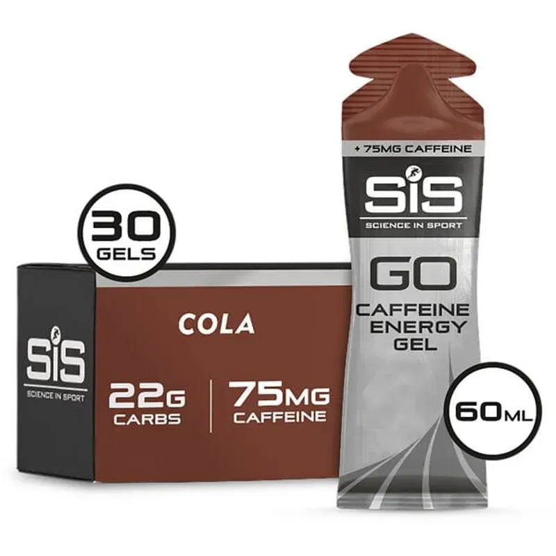 Science in Sport GO Caffeine 30 Pack Energy Gels in Cola