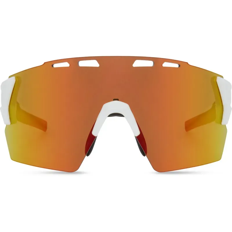 Madison Stealth Fire Mirror/Amber/Clear 3 Lens Sunglasses in White-3