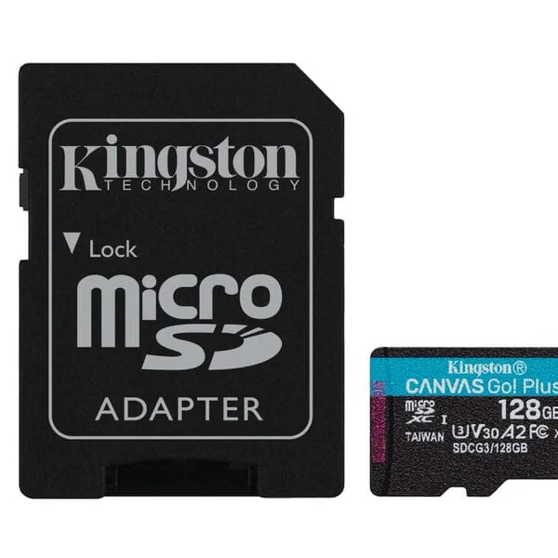  Kingston Canvas Go Plus Black 128gb Memory Card-1