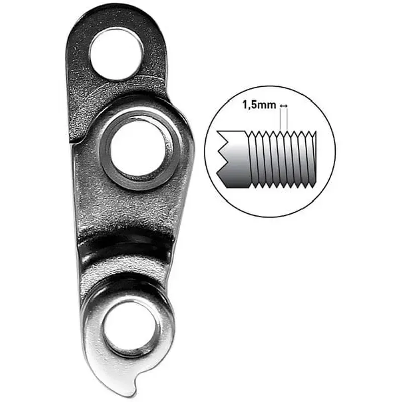 M Part Direct Mount M12 1.5 Gear Hanger in Silver-1