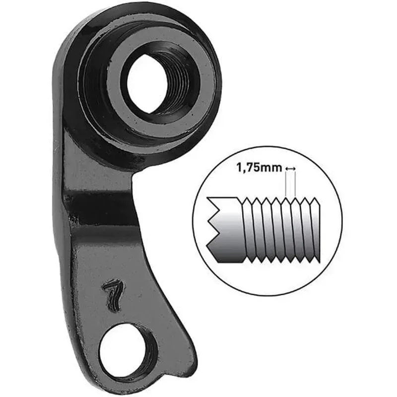 M Part Bulls Direct Mount M12 1.5 Gear Hanger in Black-1