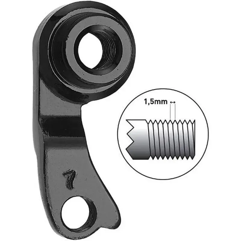 M Part Bulls Direct Mount M12 1.5 Gear Hanger in Black-1