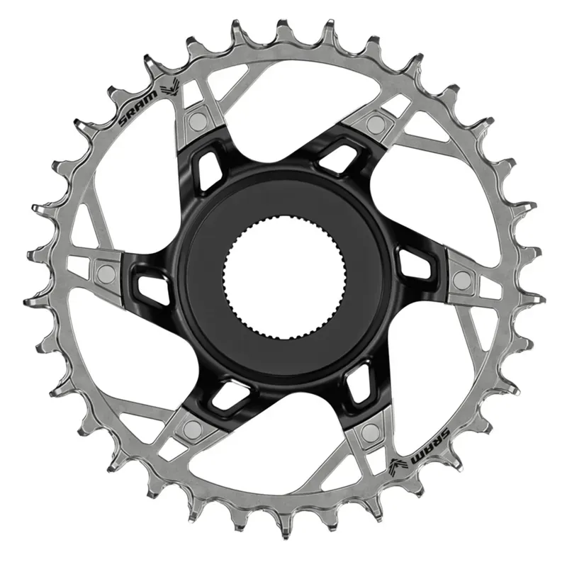SRAM XX Shimano 36T-tooth T-Type E-MTB Chainring in Black/Silver