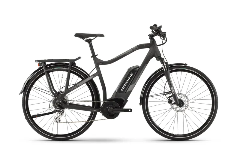 Haibike Sduro Trekking Mens Electric Hybrid Bike in Black