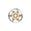 Hope Floating Disc 220mm 6-Bolt Float Rotor in Orange