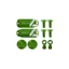 Tech 4 x2 Custom Kit - Pair - Green