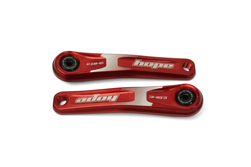 Hope E-Bike 155mm Crankset in Red