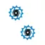 Hope 12 Tooth Jockey Wheel Pair in Blue