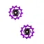 Hope 12 Tooth Jockey Wheel Pair in Purple